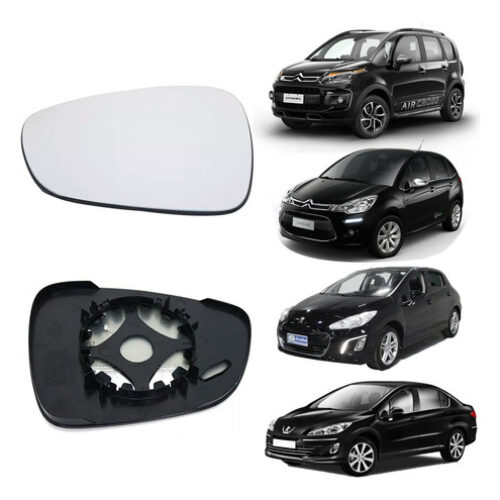 Lente Retrovisor Peugeot 308 408 Citroen C3 Aircross Esquerd