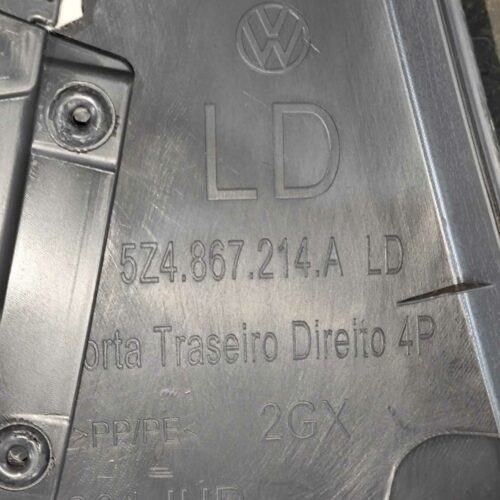 FORRO PORTA TRAS DIR VW FOX 2010 2011 A 2014 5z4867214