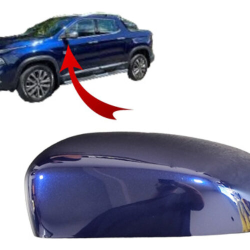 Capa Retrovisor Esq Fiat Toro 2017 2018 2019 2020 Azul