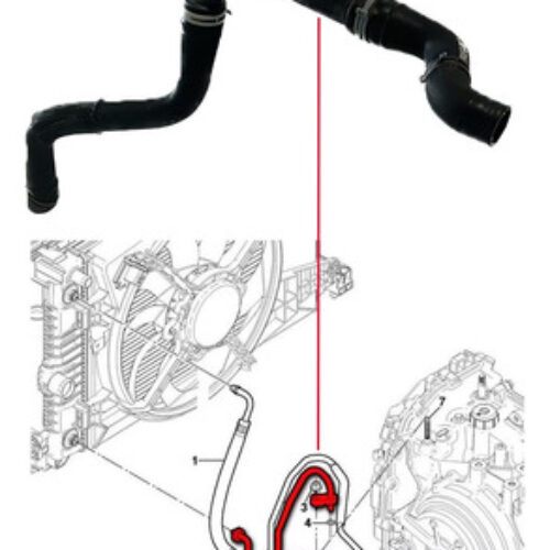 Mangueira Tubo Cambio Ao Radiador Saida Agua Onix 2019