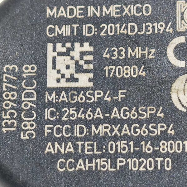 SENSOR PRESSAO PNEU 2014dj3194 Gm Onix 2014 2015 2016 2017 - Imagem 6